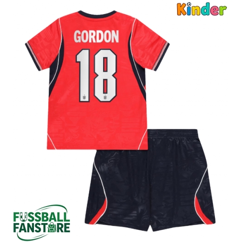 England Anthony Gordon #18 Replik Auswärtstrikot Kinder WM 2026 Kurzarm (+ Kurze Hosen)